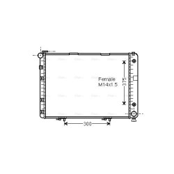 Radiator AVA QUALITY COOLING MSA2154 OE Ref 1245001402