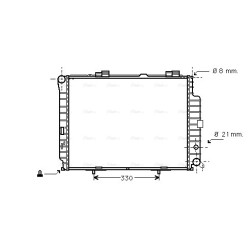 AVA Radiator AVA QUALITY COOLING MSA2231 OE Ref 2105006703