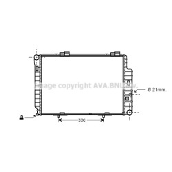 AVA Radiator AVA QUALITY COOLING MSA2234 OE Ref 202 500 66 03