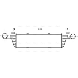 AVA Intercooler AVA QUALITY COOLING MSA4224 OE Ref 210 500 13 00