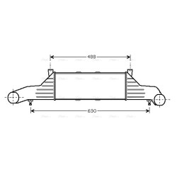 AVA Intercooler AVA QUALITY COOLING MSA4295 OE Ref 202 500 09 00
