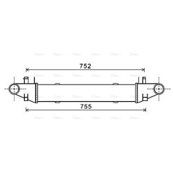 AVA Intercooler AVA QUALITY COOLING MSA4557 OE Ref A2045000500