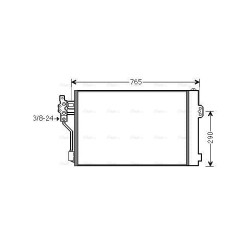 AVA AC Condenser AVA QUALITY COOLING MSA5484D OE Ref 6398350470