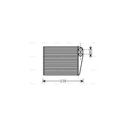 AVA Heater Matrix AVA QUALITY COOLING MSA6465 OE Ref 1698300761
