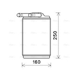 AVA Heater Matrix AVA QUALITY COOLING MSA6680 OE Ref A1638300061