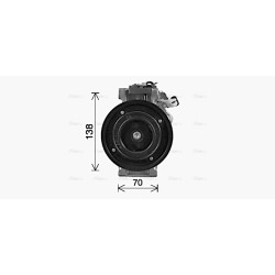 AVA AC Compressor AVA QUALITY COOLING MSAK737 OE Ref A0042301711 AVA QUALITY COOLING