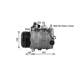 AVA AC Compressor AVA QUALITY COOLING MSAK738 OE Ref 32309011