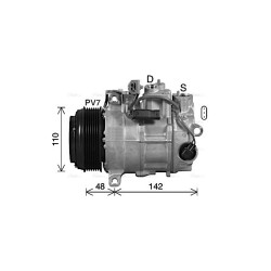 AC Compressor AVA QUALITY COOLING MSAK746 OE Ref 0012307911