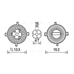 AVA Fan Clutch AVA QUALITY COOLING MSC496 OE Ref 1162000522