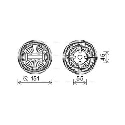 AVA Fan Clutch AVA QUALITY COOLING MSC497 OE Ref A0002001922