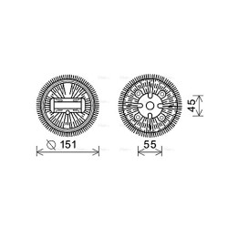 Fan Clutch AVA QUALITY COOLING MSC498 OE Ref A0002000422