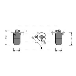 AVA AC Dryer AVA QUALITY COOLING MSD005 OE Ref 2108300283