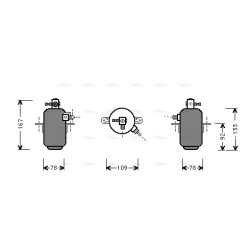 AVA AC Dryer AVA QUALITY COOLING MSD007 OE Ref 126 830 03 83