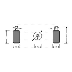 AC Dryer AVA QUALITY COOLING MSD050 OE Ref 901 550 01 80