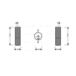 AVA AC Dryer AVA QUALITY COOLING MSD053 OE Ref 970 030 02 83