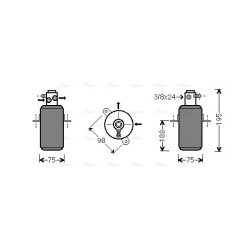AVA AC Dryer AVA QUALITY COOLING MSD266 OE Ref 140 830 02 83