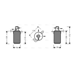 AVA AC Dryer AVA QUALITY COOLING MSD267 OE Ref A2028300083