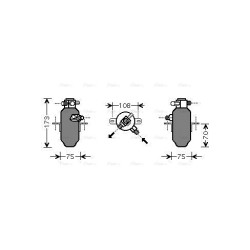 AVA AC Dryer AVA QUALITY COOLING MSD374 OE Ref 1298300183