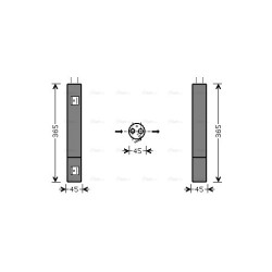 AVA AC Dryer AVA QUALITY COOLING MSD395 OE Ref A1698300058