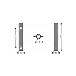 AVA AC Dryer AVA QUALITY COOLING MSD471 OE Ref A1698300083