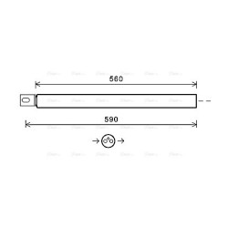 AC Dryer AVA QUALITY COOLING MSD663 OE Ref A0998350047