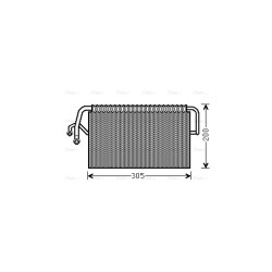 AVA AC Evaporator AVA QUALITY COOLING MSV486 OE Ref 2118300758