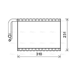 AC Evaporator AVA QUALITY COOLING MSV545 OE Ref A2048300258