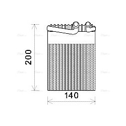 AVA AC Evaporator AVA QUALITY COOLING MSV554 OE Ref A0018305858