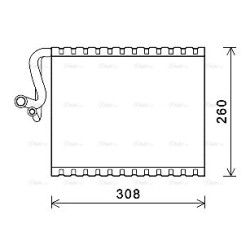 AVA AC Evaporator AVA QUALITY COOLING MSV604 OE Ref A2218300158