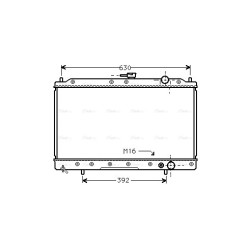 AVA Radiator AVA QUALITY COOLING MT2045 OE Ref MB356555