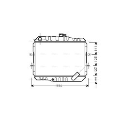 AVA Radiator AVA QUALITY COOLING MT2061 OE Ref MB222054