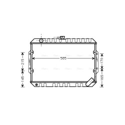 AVA Radiator AVA QUALITY COOLING MT2066 OE Ref MB356390