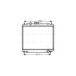 AVA Radiator AVA QUALITY COOLING MT2109 OE Ref MB890956