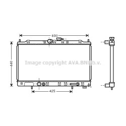 AVA Radiator AVA QUALITY COOLING MT2139 OE Ref MR212449
