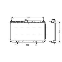 AVA Radiator AVA QUALITY COOLING MT2142 OE Ref MB925637