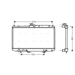 AVA Radiator AVA QUALITY COOLING MT2153 OE Ref MR299523
