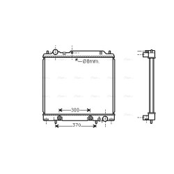 AVA Radiator AVA QUALITY COOLING MT2159 OE Ref MR126105