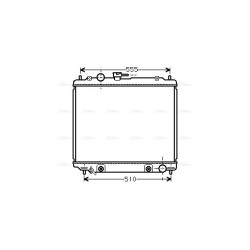 AVA Radiator AVA QUALITY COOLING MT2182 OE Ref MB890955