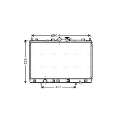 AVA Radiator AVA QUALITY COOLING MT2189 OE Ref MR312098