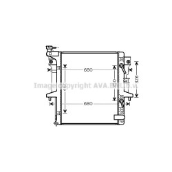 AVA Radiator AVA QUALITY COOLING MT2205 OE Ref MN135033