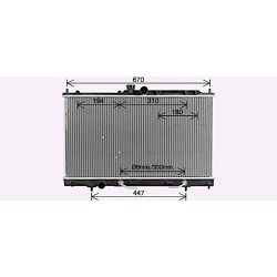 AVA Radiator AVA QUALITY COOLING MT2214 OE Ref 1350A259