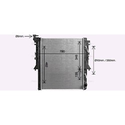 Radiator AVA QUALITY COOLING MT2280 OE Ref 1350A809