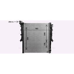 Radiator AVA QUALITY COOLING MT2281 OE Ref 6000605263