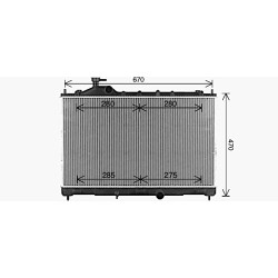 AVA Radiator AVA QUALITY COOLING MT2293 OE Ref 1350A915