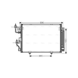 AVA AC Condenser AVA QUALITY COOLING MT5191D OE Ref MN123332