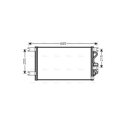 AC Condenser AVA QUALITY COOLING MT5206 OE Ref MR360415