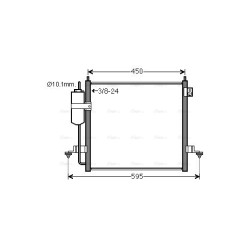 AVA AC Condenser AVA QUALITY COOLING MT5218D OE Ref MN123606