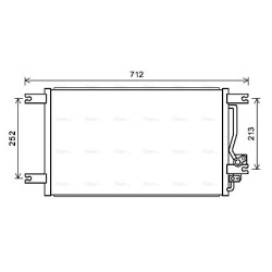 AVA AC Condenser AVA QUALITY COOLING MT5248 OE Ref MR398786