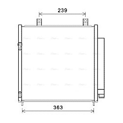 AVA AC Condenser AVA QUALITY COOLING MT5251D OE Ref 7812A229