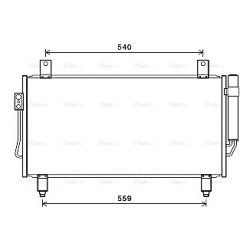 AVA AC Condenser AVA QUALITY COOLING MT5252D OE Ref 7812A220